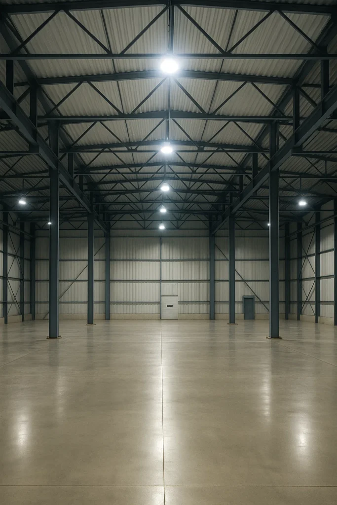 instalación de iluminación LED en naves